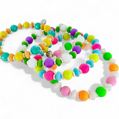 Cindy - Yellow - Bright Pink - Sky Blue
