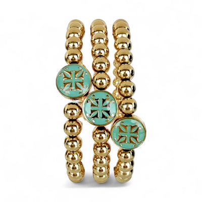 Hadlee Turquoise 6mm - Gold