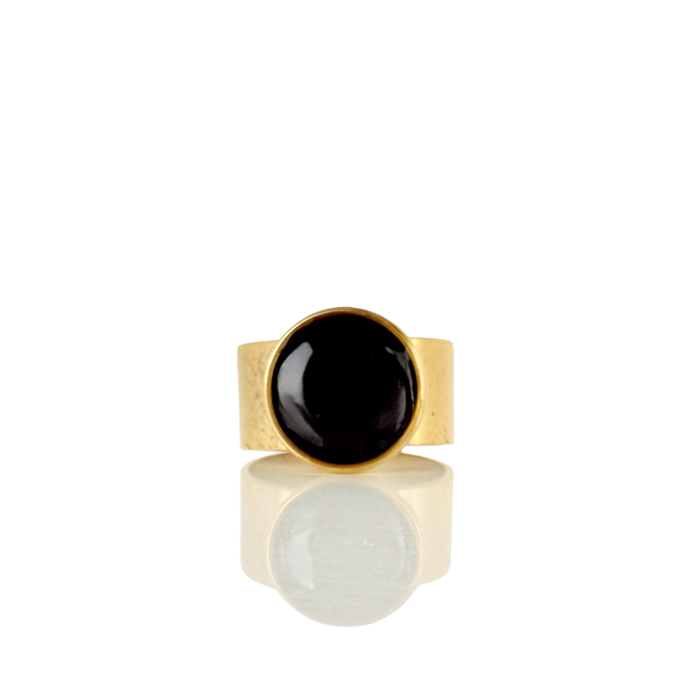 Round Ring - Plum - Gold
