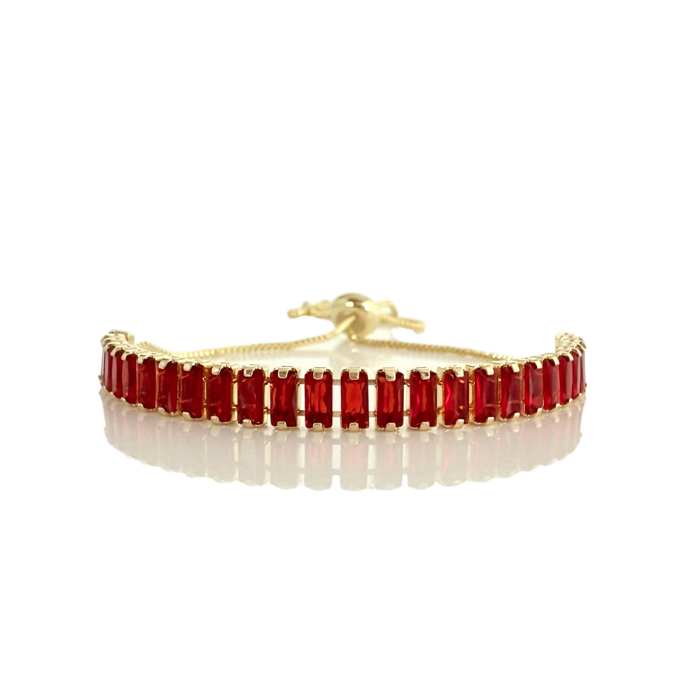 Day 2: Evert Baguette Cut Slider - Red - Gold + Santa Pouch