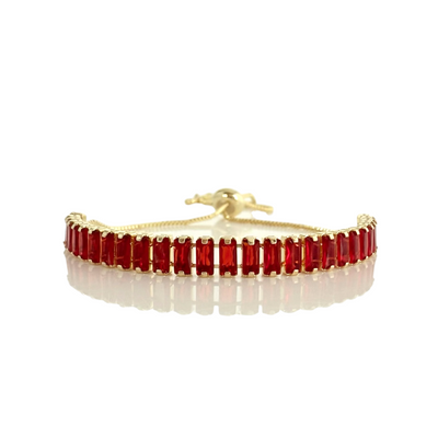 Day 2: Evert Baguette Cut Slider - Red - Gold + Santa Pouch