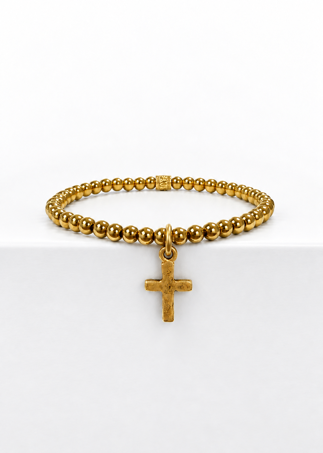Gold 4mm Chloe Ann Cross Charm