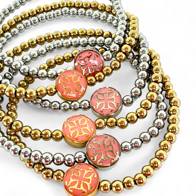 Hadlee Coral 4mm - Gold