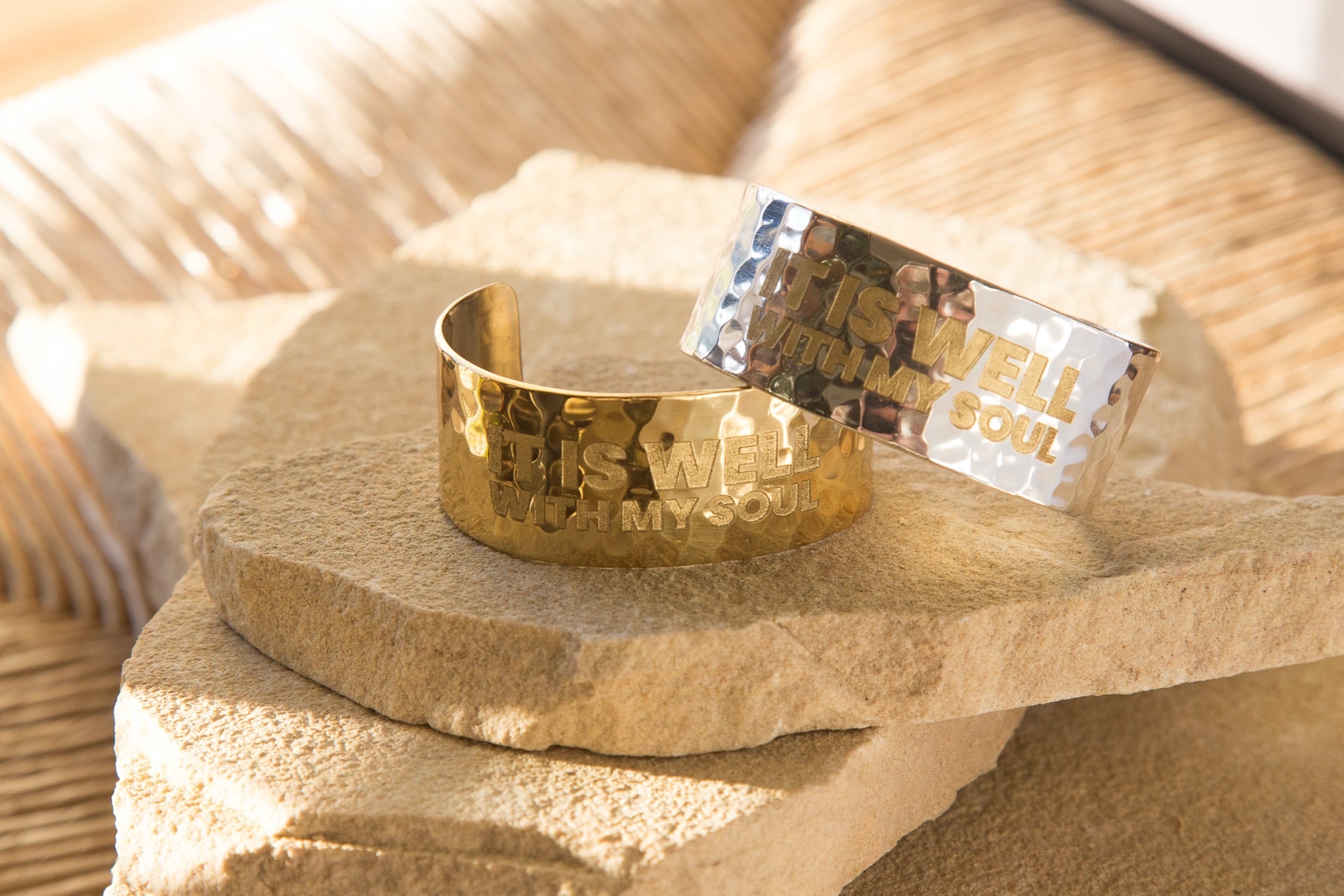 It Is Well Gold 1.0 Cuff