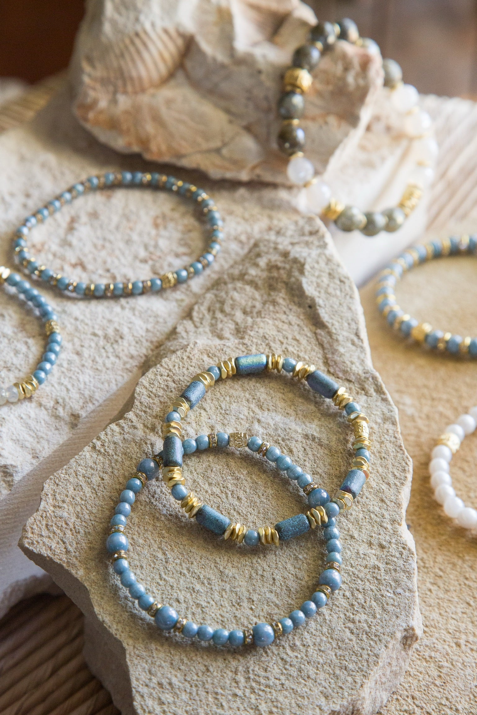 Telluride Mini Sky Blue Pavé Gold