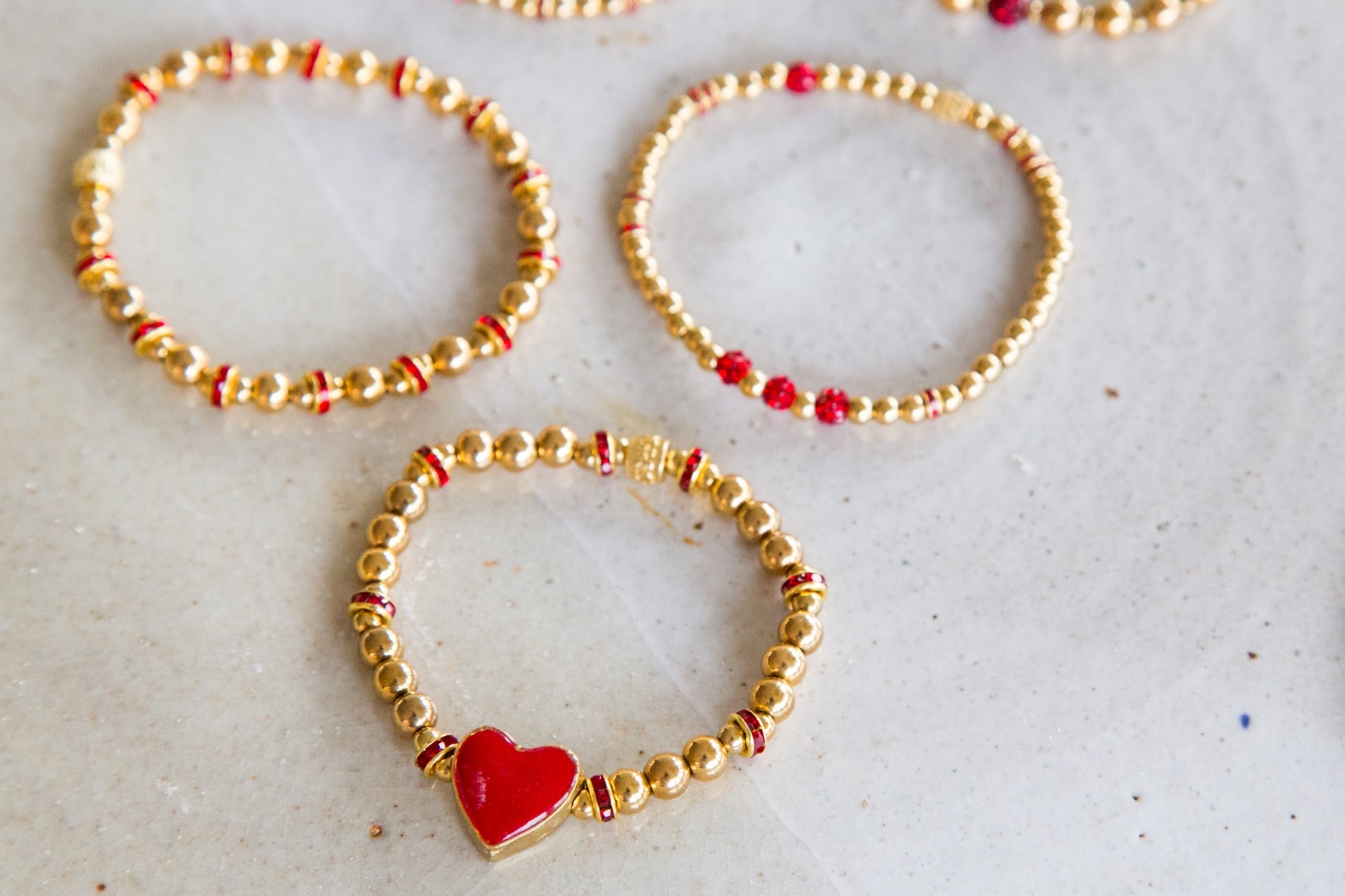 Sweetheart Gold Red Heart