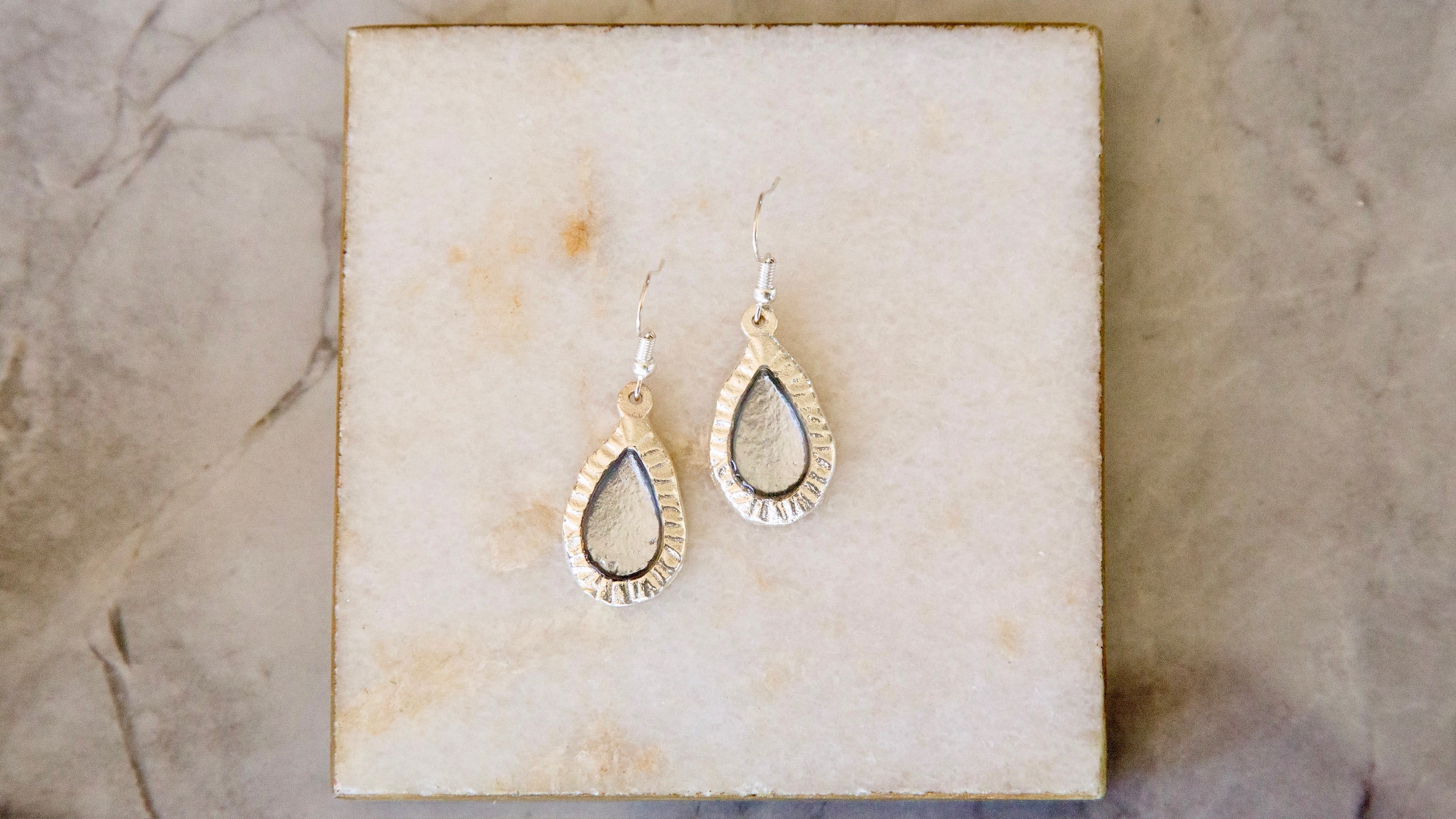 Aspen Frances Pewter Earrings - Silver