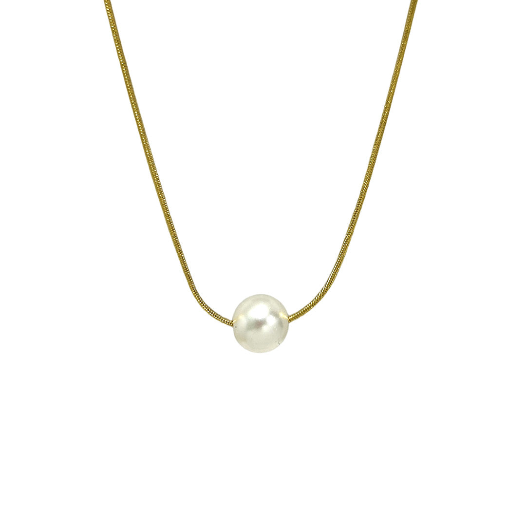 Avalon Grande 12mm Pearl Necklace – Rustic Cuff