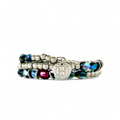 Bordeaux and Blue Wrap
