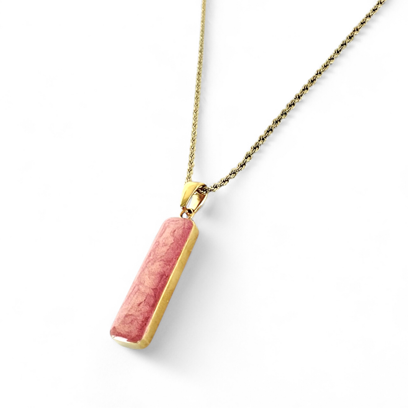Vertical Necklace Gold - Papaya