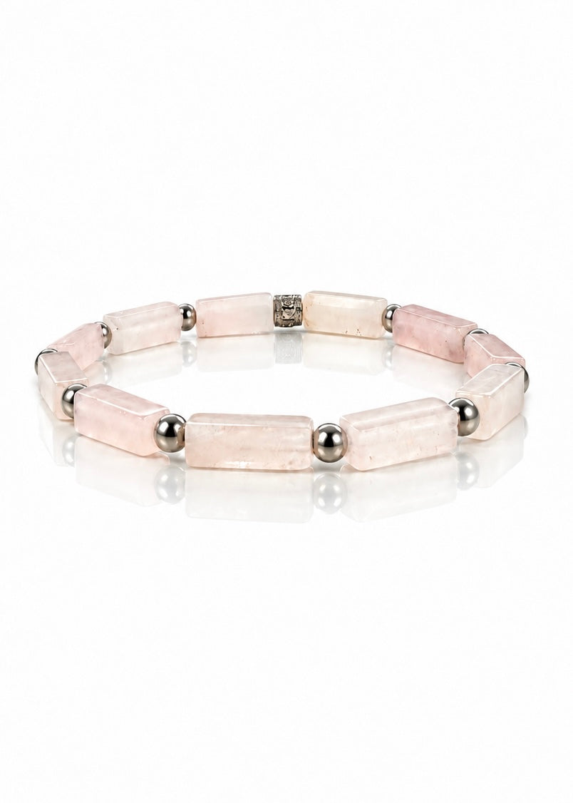 Natural Stone Bracelet – Rose Quartz