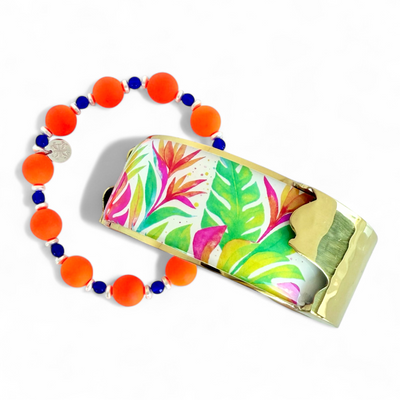 Tropical Spritz - 1.0" Dallas Art Deco in Gold