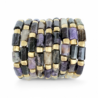 Anderson - Purple/Black Charoite