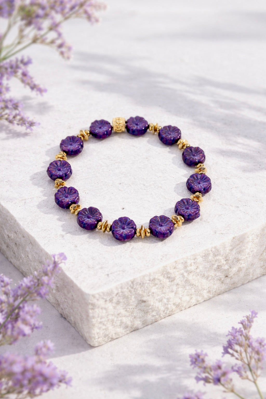 Lavender Fields Violet Flowers (Gold)