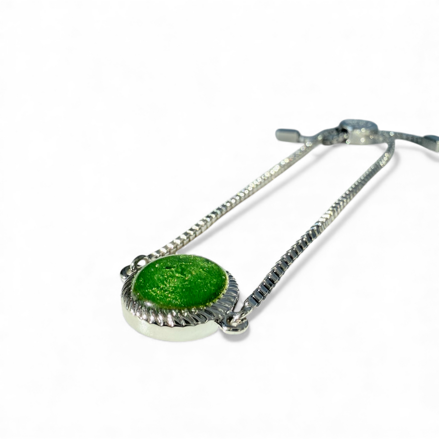 Olivia Marie Slider - Enchanted Green - Silver