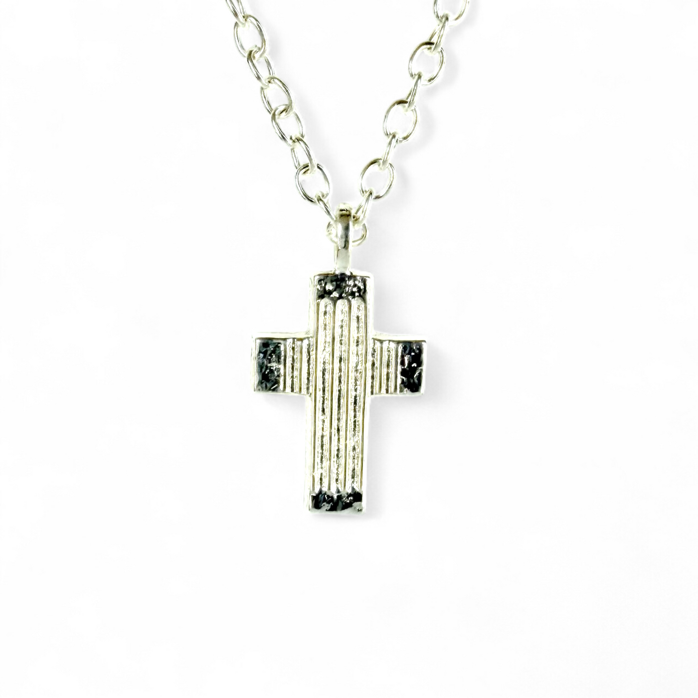 Heirloom Cross Necklace-Silver