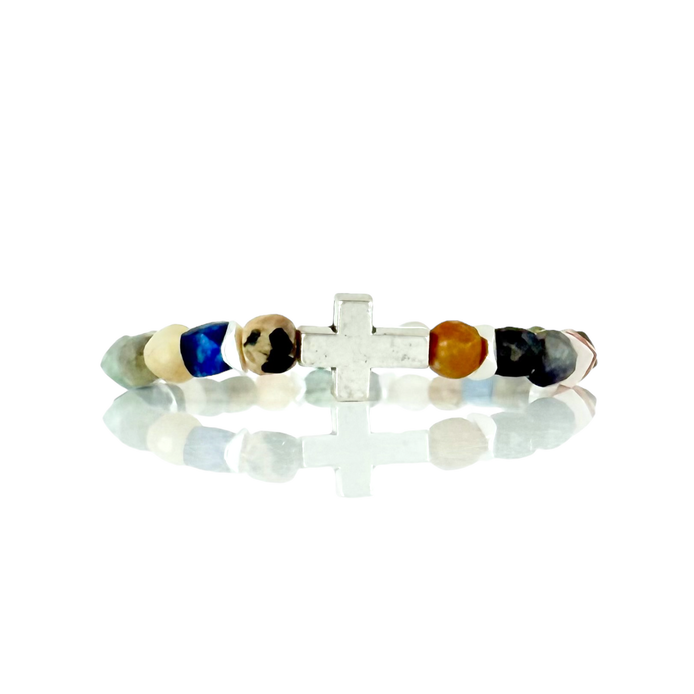 Cross Silver Multi-Natural Jeweled Tones - Silver