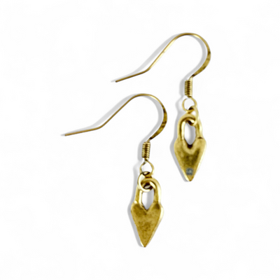 Lock of Love Earrings - Gold