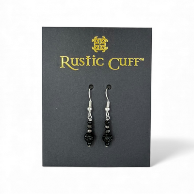 Lustrous Black - Earrings