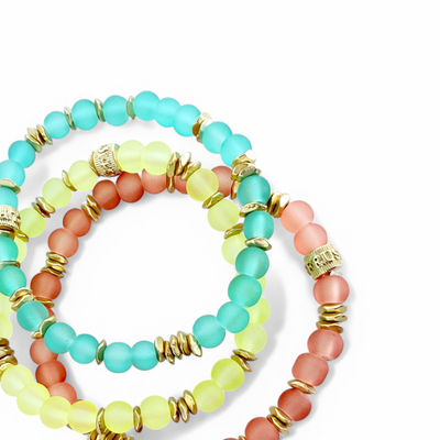 Beatrix - Hush of Turquoise with Gold