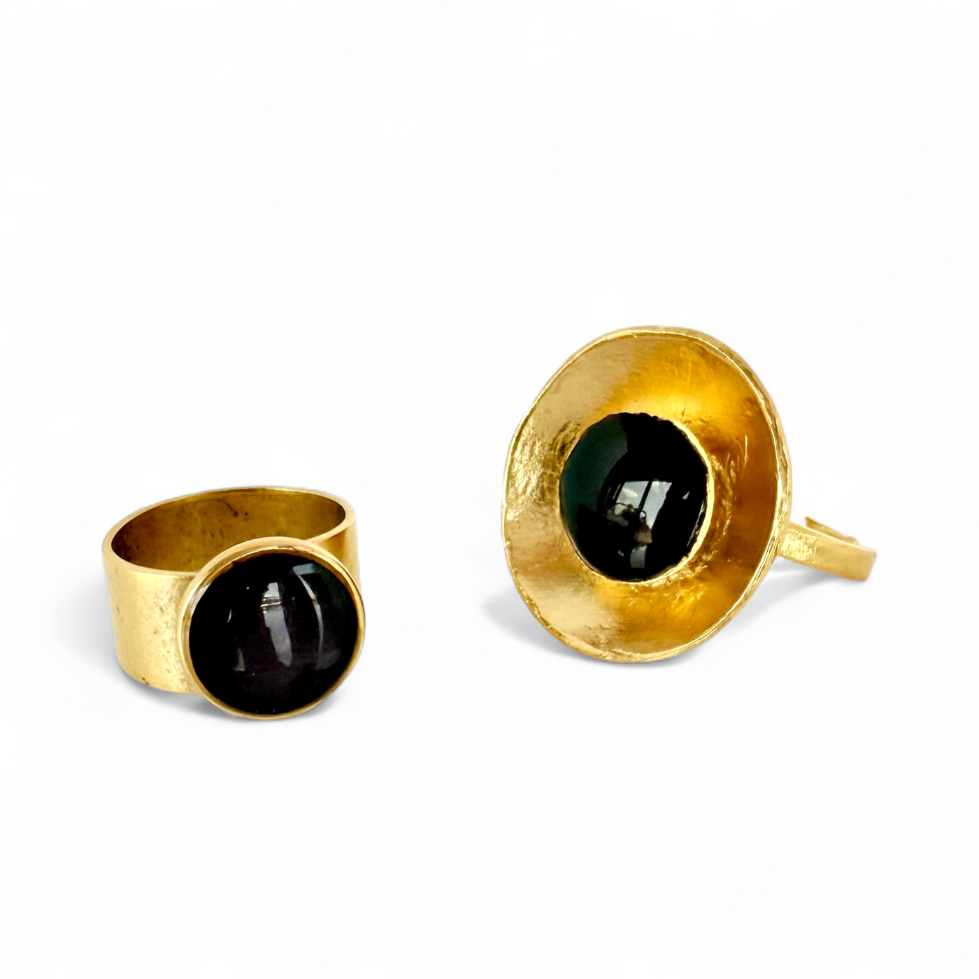 Round Ring - Plum - Gold