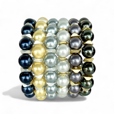 Boleyn Pearl - Light Blue - Silver