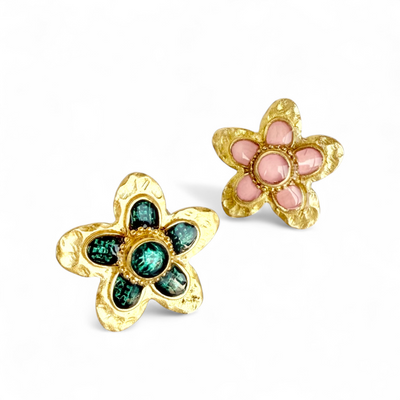 St. Tropez Quinpetal Ring - Peony Blush - Gold