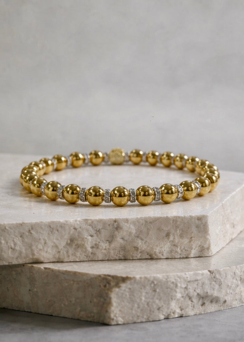 Classic Chloe Pave Gold 6mm