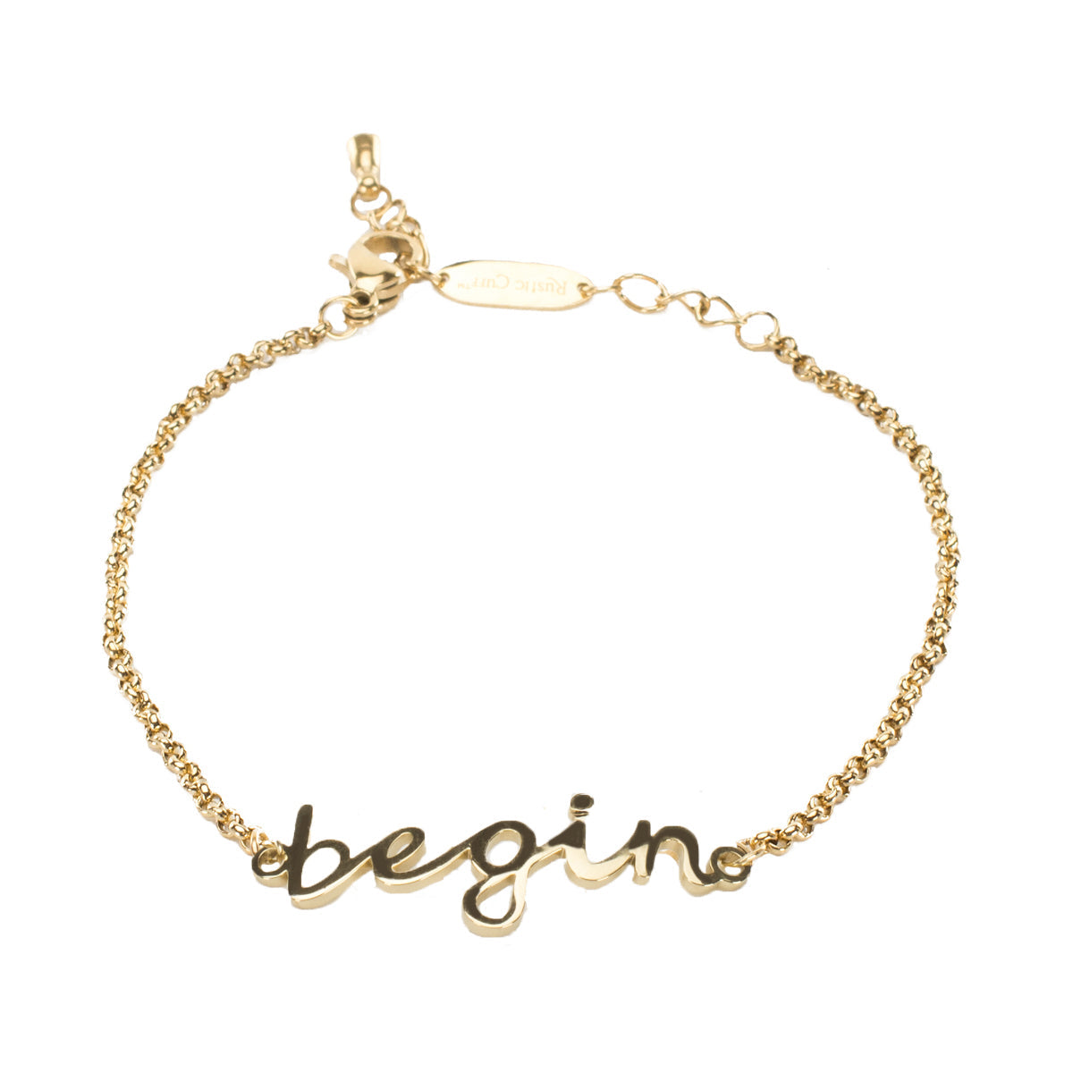 +Maria Inspirational "begin" - Gold