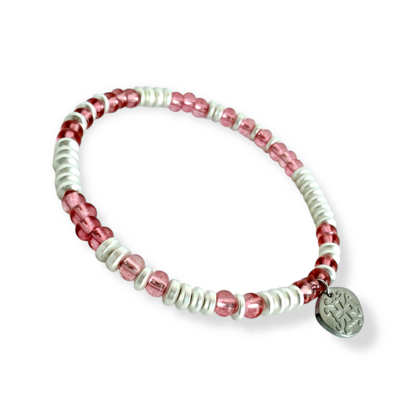 Mary Kate - Light Coral with Silver