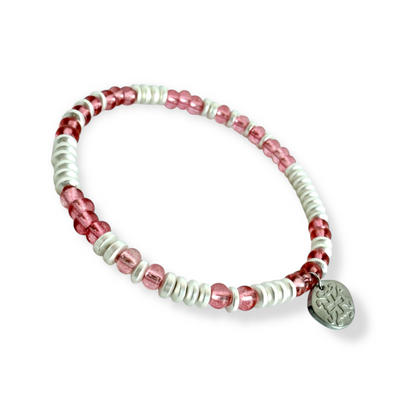 Mary Kate - Light Coral with Silver
