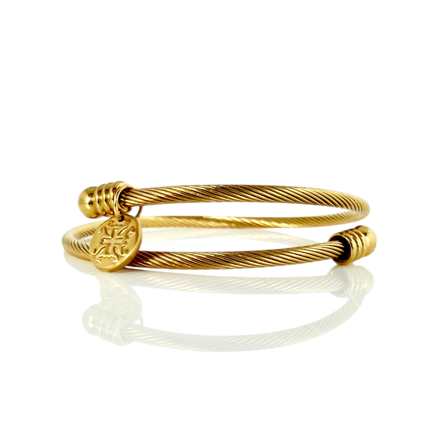 Sleek and Sassy Bangle - Gold