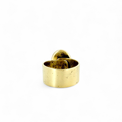 St. Tropez Oval Ring - Soft White - Gold