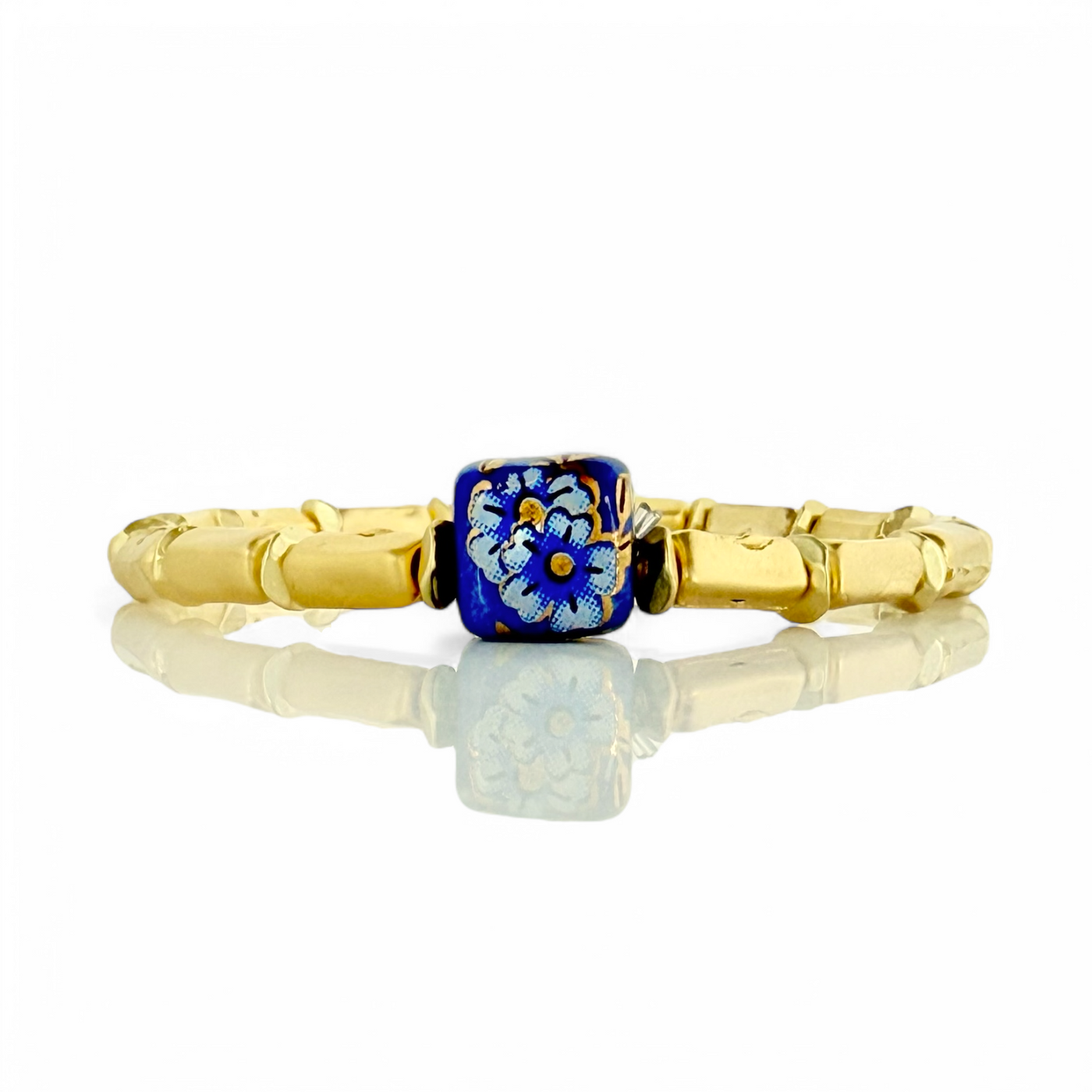 Petals - Blue with Gold