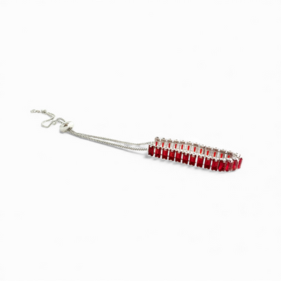 Day 2: Evert Baguette Cut Slider - Red - Silver + Santa Pouch