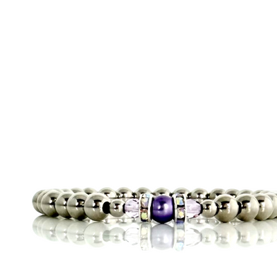 Pearl Bling - Purple Haze - Silver