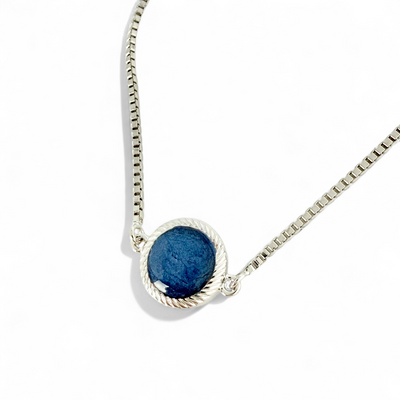 Olivia Marie Slider - Pearlized Navy - Silver