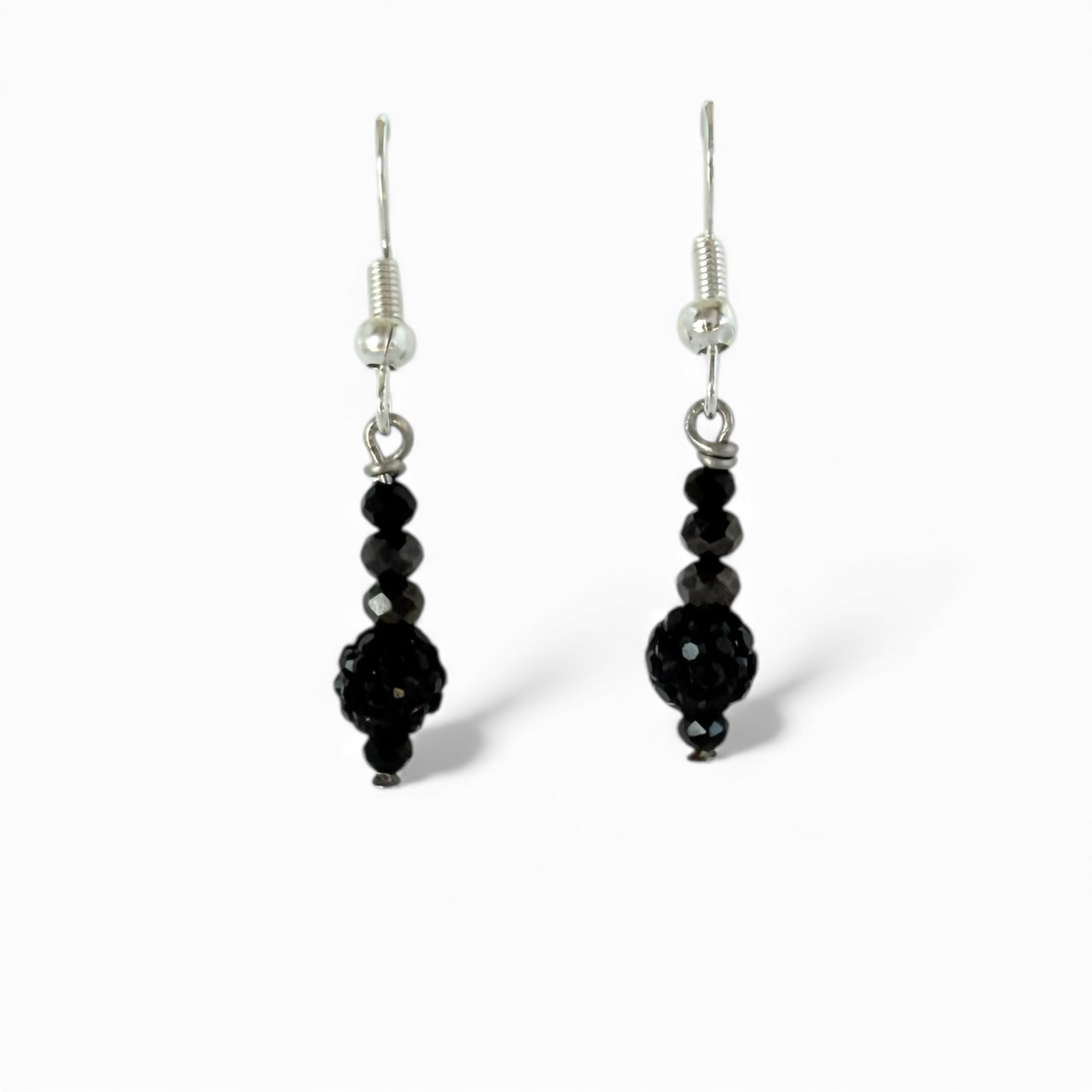 Lustrous Black - Earrings