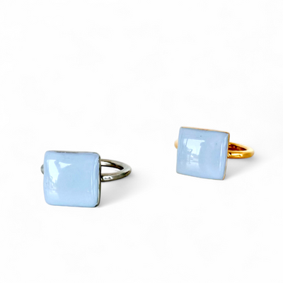 Periwinkle Square Ring - Silver