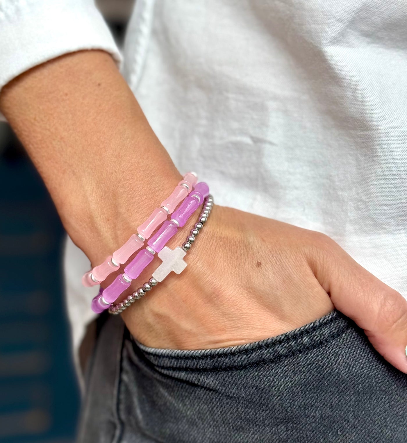 Millie - Lavender with Silver