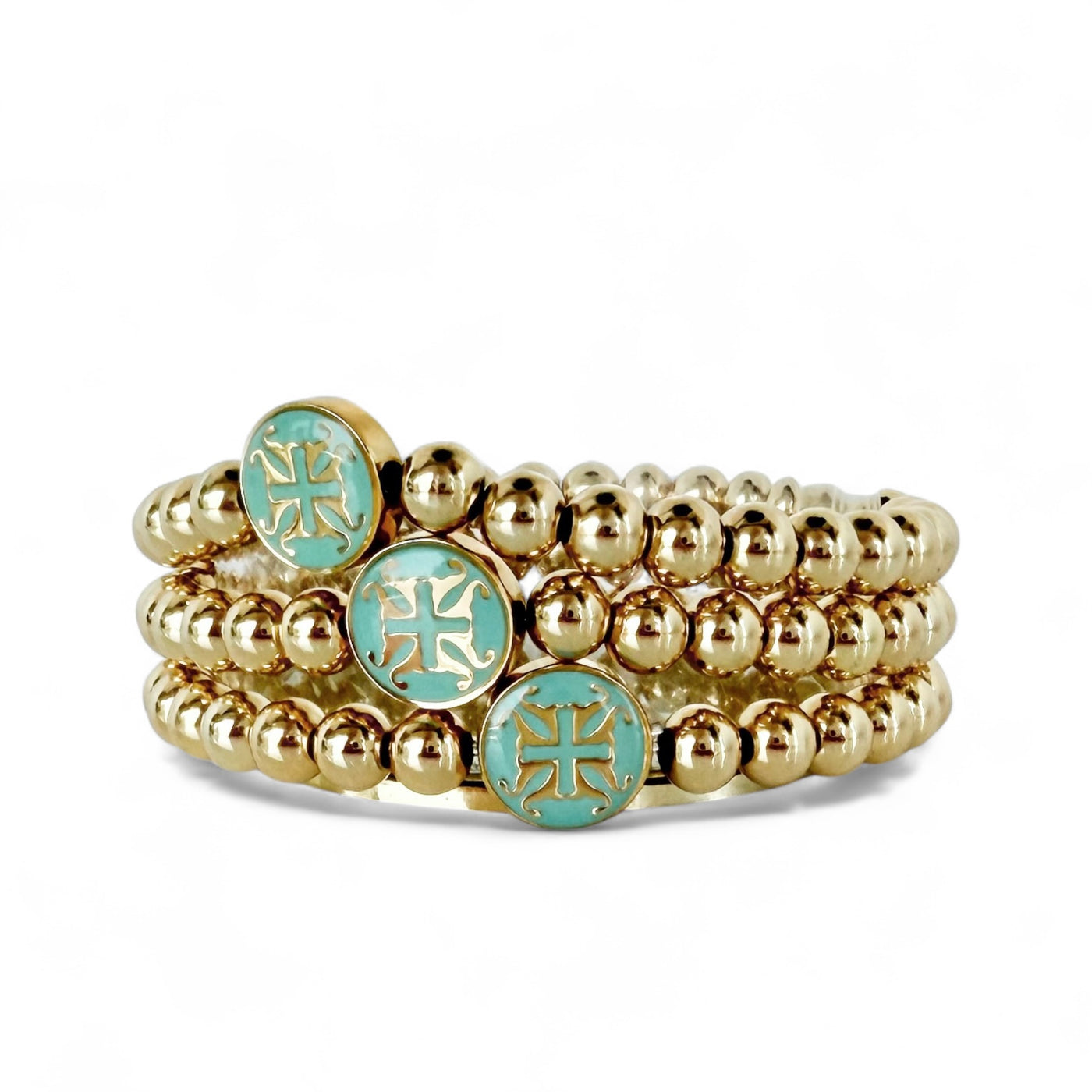 Hadlee Turquoise 6mm - Gold