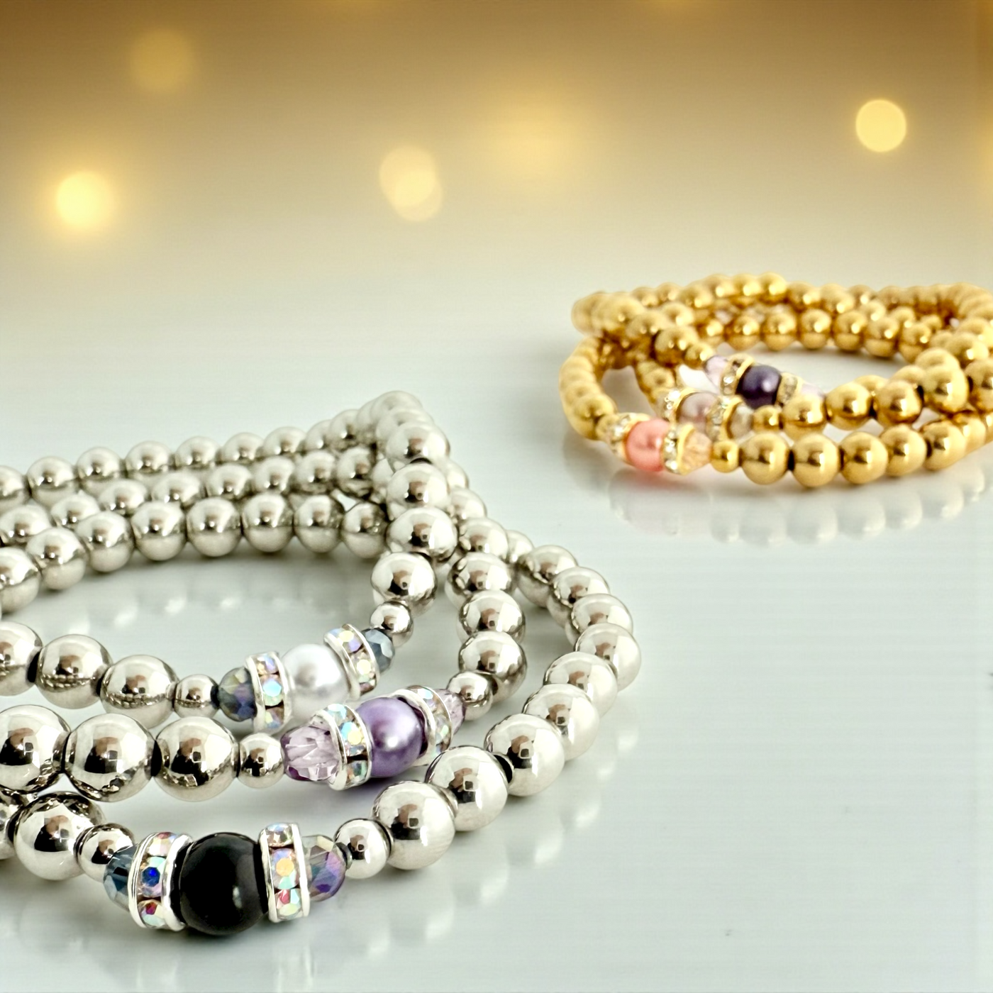 Pearl Bling - Light Cocoa Berry - Gold