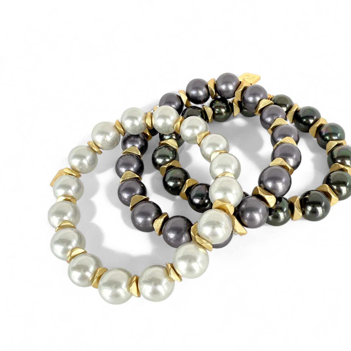 Boleyn Pearl - Silvery White - Gold