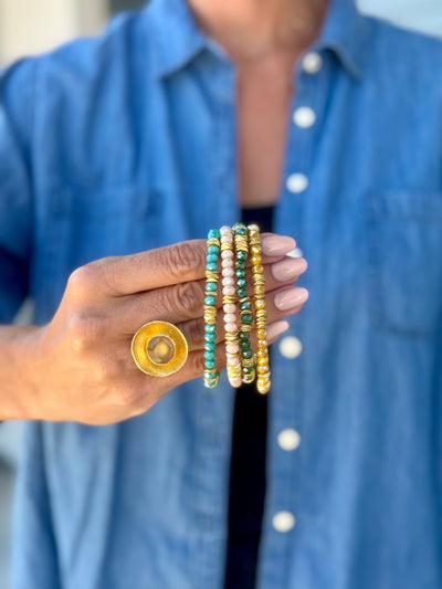 Halo Ring - Forsythia - Gold