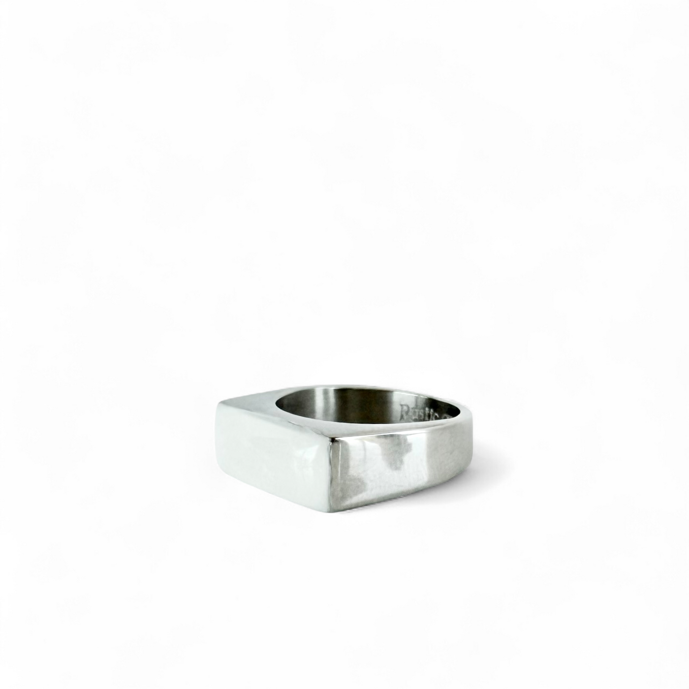 Pearl White Bar Ring - Silver