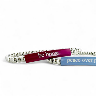 Be Brave - Kelly Engraved Magenta - Plate