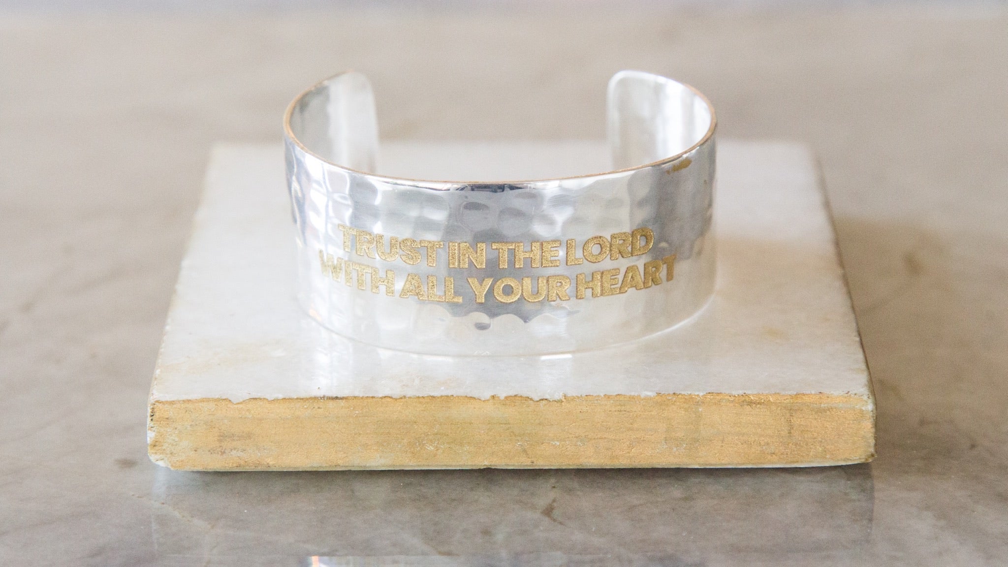 Inspirational 1.0 Trust In The Lord Gold