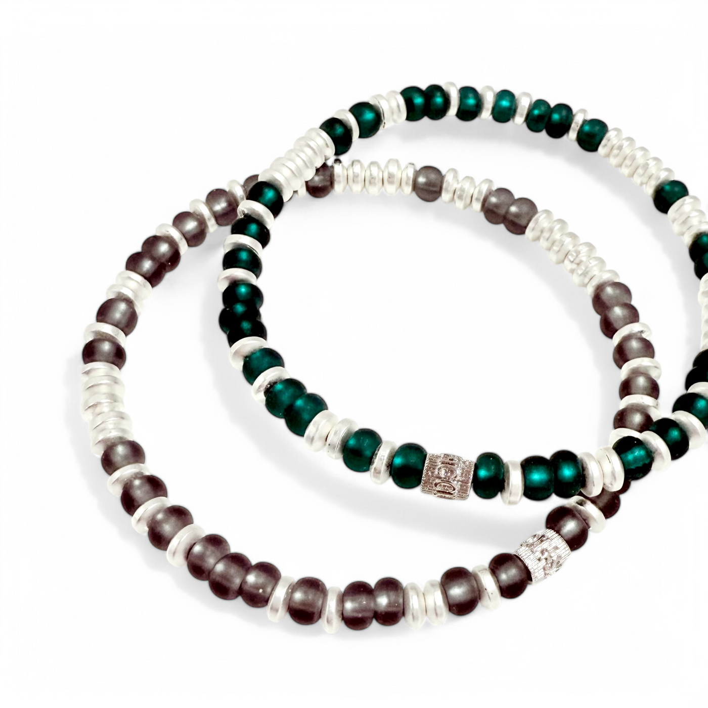 Mary Kate - Teal with Silver
