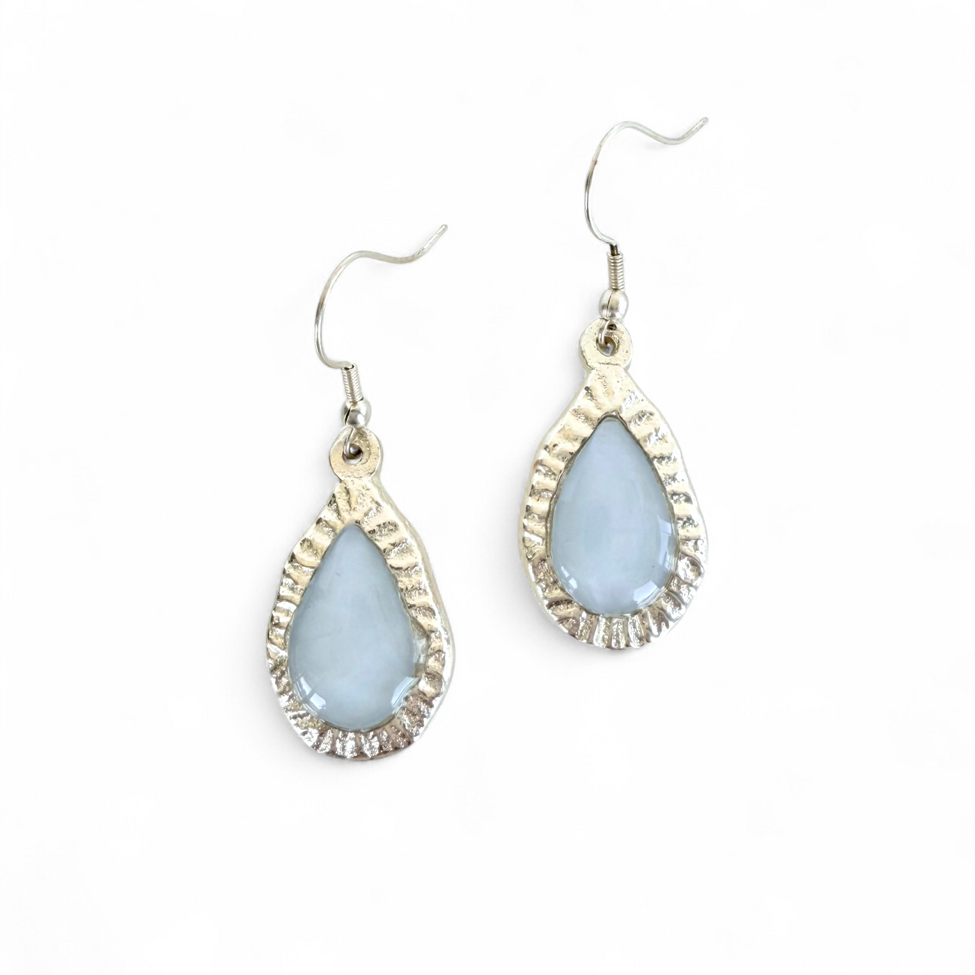 Frances Earrings - Periwinkle - Silver
