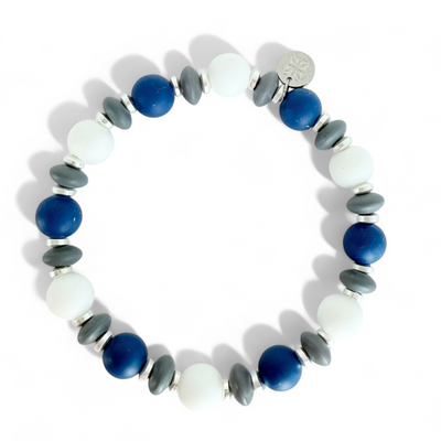 Monica - Navy - Gray - White